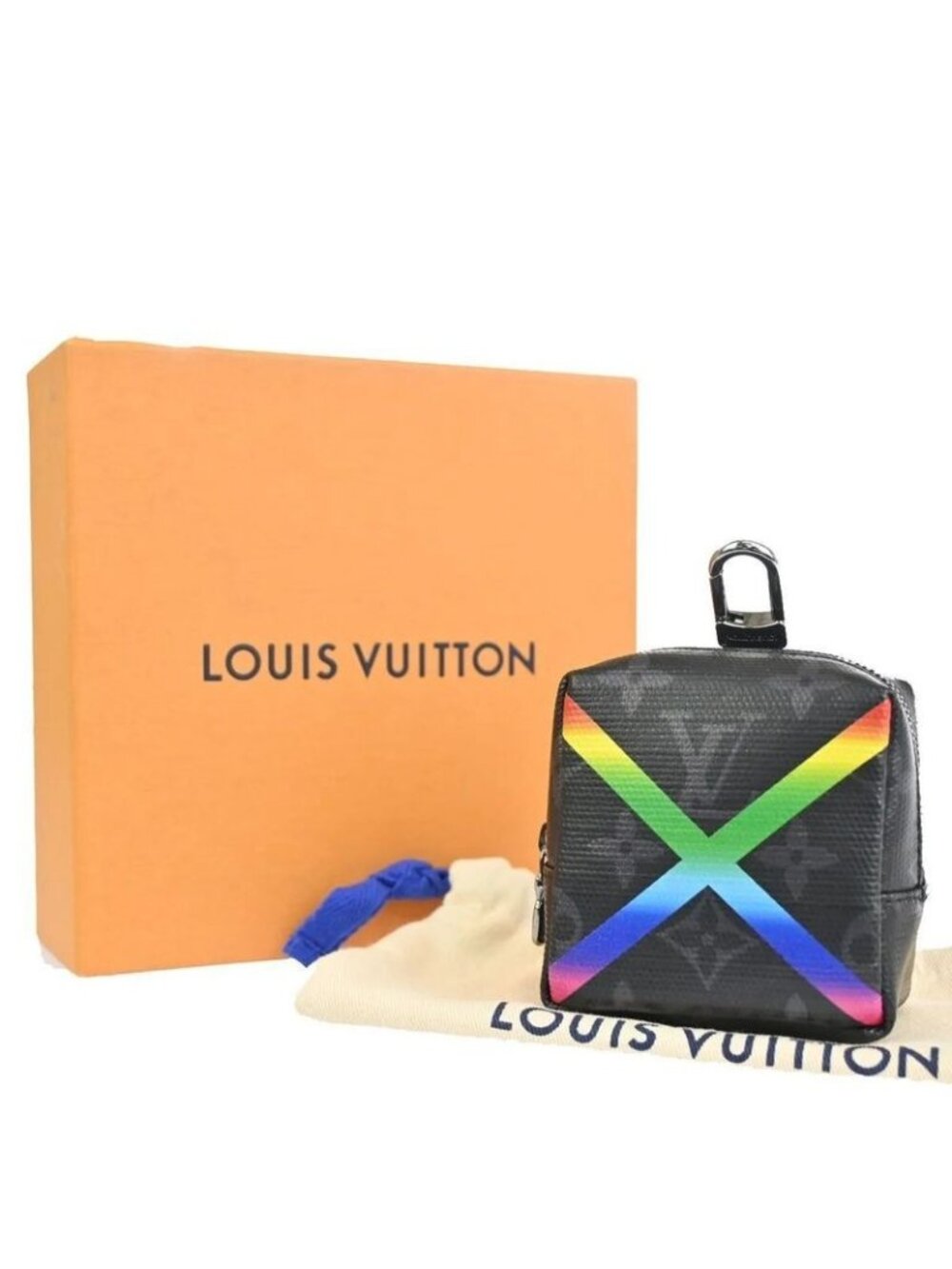 Louis Vuitton Pouch Eclipse Shiny Bijoux Sac Square Rainbow Mp2467 73 Fa387
